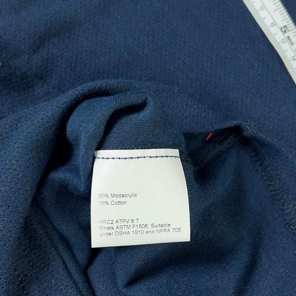 Drifire Mens Hrc 2 Activewear Long Sleeve Top Blue Crew Flame Resistant S New - Picture 7 of 9